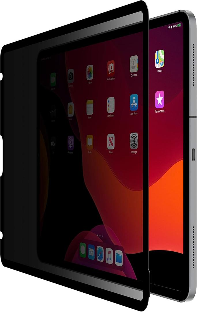 Belkin TruePrivacy Screen Protector for iPad Pro 12.9" w/Removable, Reusable, Washable Privacy Screen