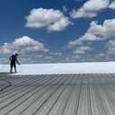 Ames Maximum Stretch - Waterproof Sealant Membrane - Perfect For Roofing, Repairs, Concrete, EPDM & Wood - Liquid Rubber Sealer - Up To 650% Elastic - Made in USA, White, 4.6 Gallon (Pack of 1)
