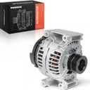 A-Premium Alternator, 12V 120A 5-Groove Pulley CW, Compatible with Saab