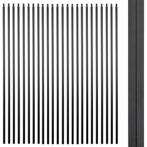 S01 Wrought Iron Balusters - Set of 30 Hollow Plain Bar Decorative Metal Balusters for Decks - Spiral Stair Railing - 1/2-inch Iron Spindles - Satin Black Metal Railing