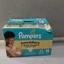 Pampers Swaddlers Diapers, Size 0 (up to 10 lbs), 84 Count, Fragrance Free, Hypoallergenic, Absorbent, Pediatrician Recommended, Skin Safe
