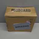 8Pcs Pegboard Wall Organizer Panels, White Pegboard Wall Mount for Craft Room, Garage, Kitchen, Living Room, Bathroom, and Study Room, Peg Boards for Walls Easy to Install