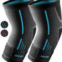APOYO Elbow Brace for Tendonitis and Tennis Elbow, (Pair) Compression Sleeve for Arthritis, Workouts, Reduce Joint Pain During Fitness Activity (Medium)