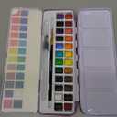 ARTISTRO Watercolor Paint Set 24 Colors, Travel Watercolor Set in Portable Box, Mini Water Colors Paint for Artists, Beginners, Amateur Hobbyists (Multicolor)