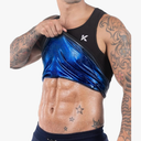 Kewlioo Men's Heat Trapping Pullover Sweat Enhancing Vest - Sauna Suit Shirt Compression Vest Shapewear Top for Gym Exercise 4XL/5XL