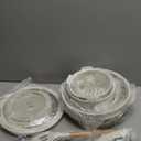 Bazova Ceramic Nonstick Cookware Set, Healthy,Non Toxic,17-Pieces Pots and Pans Set Removable Handles,Induction RV Kitchen Set,Stain & Scratch-resistant,Dishwasher/Oven Safe,PFAS/PFOA Free,Cream White