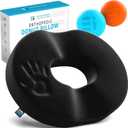 Ergonomic Innovations Donut Pillow for Tailbone Pain & Lacrosse Ball Massage Balls for Physical Therapy Muscle Relief