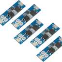 Teyleten Robot BMS 1S 12A 3.2V LiFePO4 Lithium Battery Protection Board 18650 Charging Voltage/Short Circuit/Overcharge Prevention 5pcs