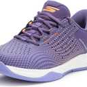 Skechers Women's Viper Court Reload Hands Free Slip-Ins Sneaker (6.5, Purple/Coral)