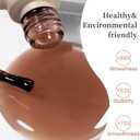 10 x MAYCHAO Jelly Gel Nail Polish -15ML Nude Brown Jelly Gel Polish Soak Off UV LED Sheer Brown Nail Polish for DIY Manicure Home Salon Nail Art, 0.5 OZ