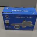 Energetic LED Garage Ceiling Light-E26 Screw in Ceiling Light Socket-3 Deformable Panels-5000K Daylight-30W-Basement-Shop-Workshop-Warehouse-Barn-ETL-White-1 Pack