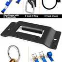 10 Pack E-Track Tie Down Slots, 1-Slot Plate Anchors, E-Track Rail System Accessories Compatible with Ratchet & Cam Straps for Pickups, Vans, Trucks, Trailers and Warehouses