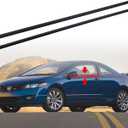 2Pcs Weatherstrip Window Moulding Trim Seal Belt Compatible with 2006-2011 Honda Civic Coupe 2D Replace# 72410-SVA-A01ZA 72450-SVA-A01ZA