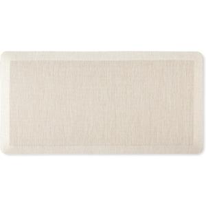 MARTHA STEWART Mira Modern Heathered Anti-Fatigue Air-Infused Kitchen Mat, Beige, 19.6"x39"