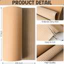 17"x236"Single B Flute Corrugated Cardboard Roll: Large Thick Sheets for Crafts, Moving, Shipping, Mailing, Gift Packaging, DIY, Modeling; Makes Packaging Pads, Boxes & Edge Protectors (Brown)