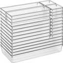 Large Clear Plastic Drawer Organizer 28 Pack - 5 Sizes (XL to small) Acrylic Drawer Organizer Trays for Kitchen Utensils, Gadgets, Bathroom, Vanity and Makeup, Office - Everything Can Be Organized!