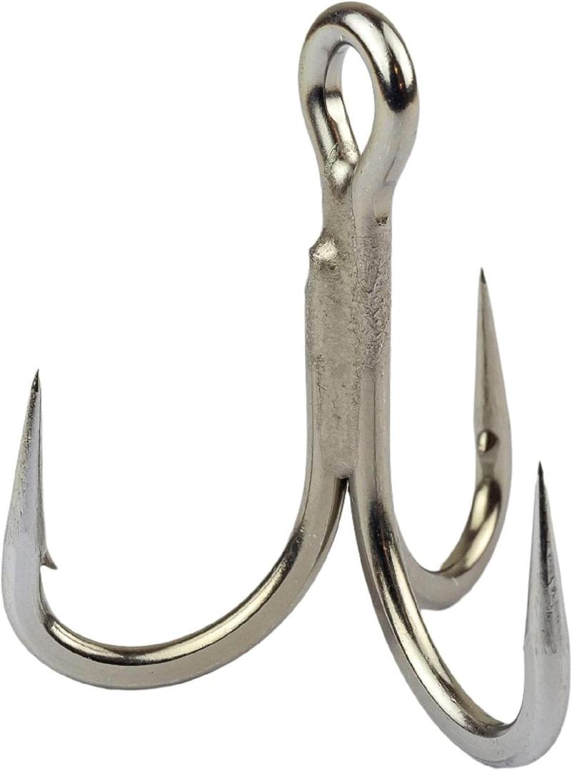 Mustad JL75NP Jolock Inline Treble Hooks, 5X Strong #2/ 0 (Pack of 5)