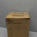 Cesun 1.2 Gallons Small Black Trash Can, Bathroom Garbage Can with Lid and Foot Pedal, Mini Round Wastebasket for Bathroom, Bedroom, Office, 4.5 Liters / 1.2 Gallons, Matte Black