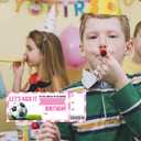 Football Birthday Party Invitations Soccer Theme Birthday Invitations for Boys Girls Kids Bday Party Supplies for Sports Party 20 Fill-In Invitation Cards with 20 Envelopes-C01