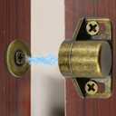 5 Pack Magnetic Cabinet Door Catch with Magnets, Cabinet Latch Magnetic Closure Hardware for Kitchen Closet and Cupboard Door Closing, Bronze