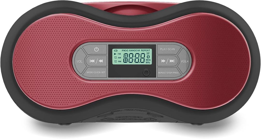 Core Innovations Portable Bluetooth CD Boombox with Digital FM Radio