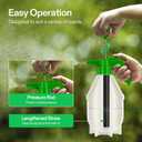 VIVOSUN 50oz Pump Sprayer, Handheld Garden Water Sprayer Bottle with Adjustable Brass Nozzle, for Spraying Plants, Flowers, Weeds and Cleaning, Green
