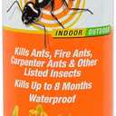 TERRO Ant Dust Powder Killer for Indoors and Outdoors - Kills Ants, Fire Ants, Roaches, Spiders, and Other Insects - T600 - Up to 8 Months Protection - Easy to Use (1 lb)