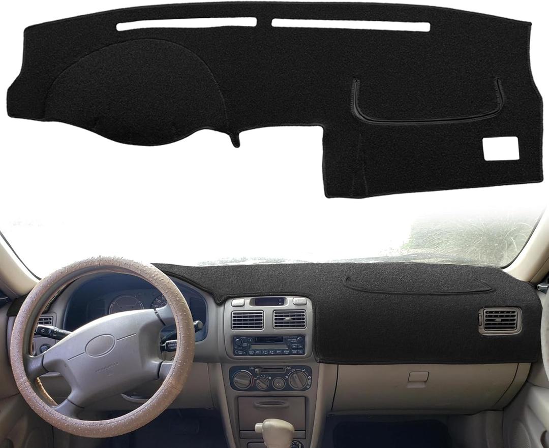 Dash Cover Mat Custom Fit for Toyota Corolla Dashboard Cover Pad Cap Carpet Protector J255 (Black)
