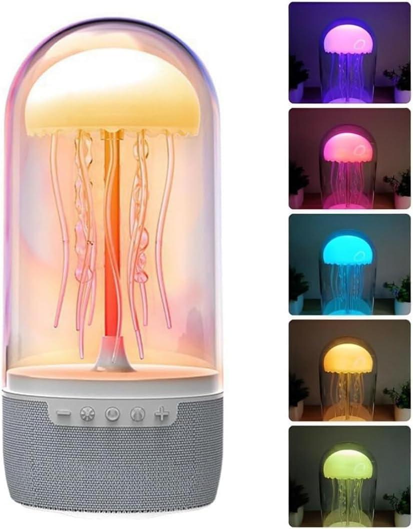 Jellyfish Lamp, With Bluetooth Speaker Dancing Jellyfish Lights for Indoor, Outdoor, 7 Color Atmosphere jellyfish Desk Lamp, Rechargeable Mood Night Light, Children and Adults Perfect Decorative Gift