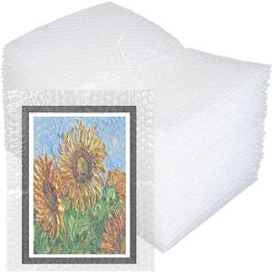 50 Pcs Clear Bubble Pouches Bags, 6x 8 Thickening Shockproof Foam Bags Protective Bubble Bag Wrap Double Walled Bubble Out Bags for Moving, Shipping, and Packing