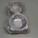 Cupcake Holders Individual,50 PC Cupcake Containers Disposable Clear Plastic Single Muffin Dome Holders Cases Individual Cupcake Boxes Bulk (White, 50 pcs)