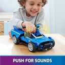 Paw Patrol: The Mighty Movie, Chase's Mighty Transforming Cruiser with Mighty Pups Action Figure, Lights and Sounds, Kids Toys for Boys & Girls 3+