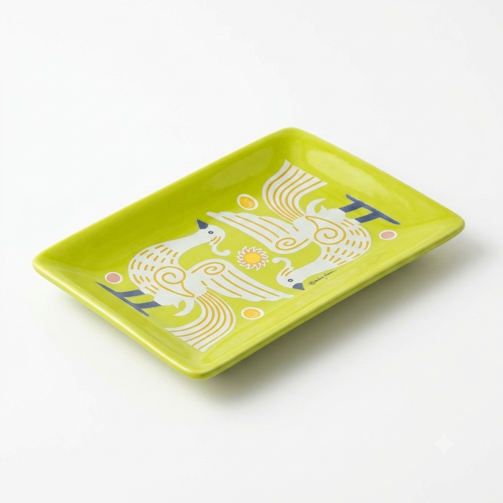 HD Designs Ceramic Jewelry Tray, 6.4 in
