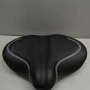 New Noseless Oversized Bike Seat, Extra Wide Comfort Pure Memory Foam Bicycle Seat Cushion, Compatible Saddle Replacement with Electric Bike, Exercise, Cruiser, Road Bike for Men & Women