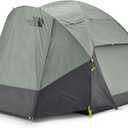 The North Face Tents Wawona 4 Tent | Four-Person Camping Tent, Water Repellent, Spacious & Easy to Set Up, Attached Vestibule Area (One Size, Agave Green/Asphalt Grey)