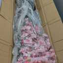 Melorca&Guilla Cherry Blossom Tree with Led Lights,2Pack 5 ft Lighted Tree, Cherry Blossom Tree Artificial Light Up Trees Decor Indoor Outdoor Shop Garden Office Home Dcor (White, 2x5FT)