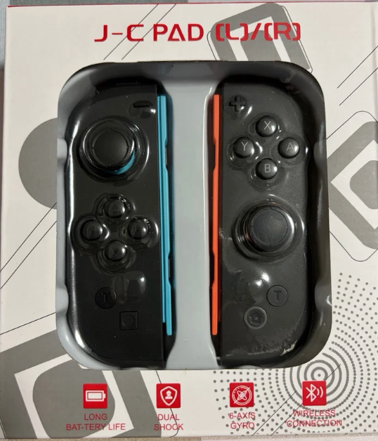 FFSTARYM Compatible with Nintendo Switch Controller, Upgraded Switch Controllers for Switch/Lite/OLED, with/Dual Vibration/Motion/Wake-up/Screenshot (Black)