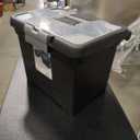 Portable File Box Comes with a Sturdy Handle and Comfortable Grip File Folder Organizer Stackable Inner Lid Compartment File Folder Box for Going Out