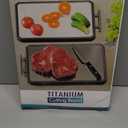 Titanium Cutting Boards for Kitchen, Large 16x11 Inch Pure Titanium and Wheat Straw PP Double Sided Chopping Board, Dishwasher Safe, Easy to Clean