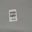 Halloween Press on Nails Medium Stiletto OFDNE French Tip Fake Nails Red Blood Drop False Nails with Spider Web Designs Rhinestones Stick on Nails Glossy Glue on Nails for Women Girls 24 Pcs