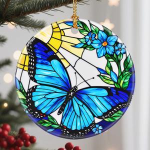 Christmas Ornaments, Butterfly Ornament, Christmas Tree Decorations, Holiday Decorations, Holiday Ornaments, Butterfly Lover Gifts, Holiday Party Gifts, and Xmas Gift Ideas
