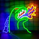 TOPQUALI Monster Neon Sign for Wall Decor, Dinosaur Dimmable Neon Sign for Gaming Room Boys Room Decor Powered by USB 14.3 * 12.2inch,Birthday Party Christmas Gifts