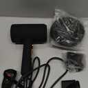 slopehill Professional Ionic Hair Dryer, Powerful 1800W Fast Drying Low Noise Blow Dryer with 2 Concentrator Nozzle 1 Diffuser Attachments for Home Salon Travel (Black)