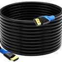 4K HDMI 50 FT Cable (HDMI 2.0,18Gbps) Ultra High Speed Gold Plated Connectors,Ethernet HDMI Cord, 4K@60HZ 2K 1080P 3D ARC Compatible with UHD TV Monitor Laptop Xbox PS4/PS5 ect(15m)