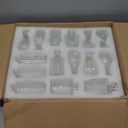 36Pcs Bud Vases Set Small Vintage Glass Bottles Clear Bud Vases in Bulk Multiple Shape Cute Glass Vases for Rustic Wedding Centerpieces Table Decorations and Home Decor(Clear)