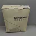 PASAMIC Electric Wearable Heated Blanket with Foot Pocket, Heated Blanket Wearable with Sleeves, Flannel & Sherpa Electric Throw, 10 Heat Settings & 2-8H Auto Shut-Off, 50 * 70"+18", Dark Grey