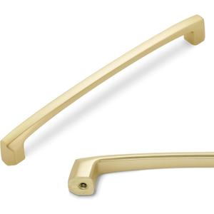 6 Pack 7.5 Inch Brushed Brass Kitchen Cabinet Handles