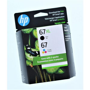 Professional Quality Ink Cartridges, 2 Pack, Black,Cyan,Magenta,Yellow, 67xL