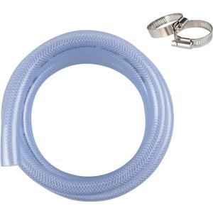 High Pressure Braided Clear Flexible PVC Tubing 5/8" ID, 10ft