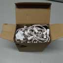 Christmas Lights 100 Count Clear White Wire UL Certified Connectable Warm White String Lights for Christmas Tree,Garland,Home,Patio, Wedding,Party,Festival Decor